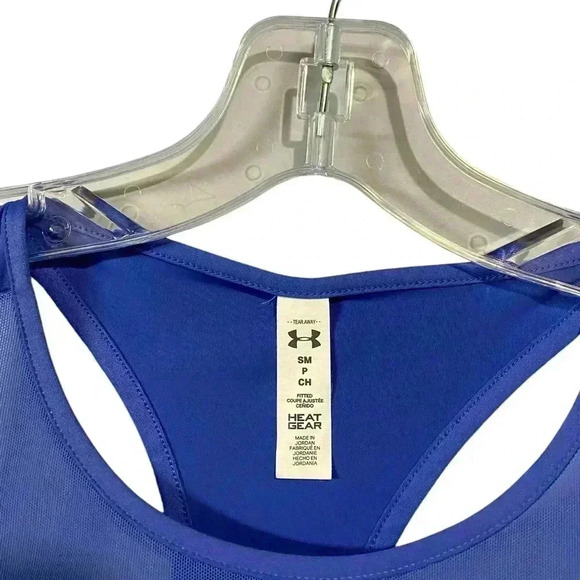 NWOT Under Armour, Blue Racerback Camisole Heat Gear, Small πββοΈββ‘οΈ - Picture 4 of 8